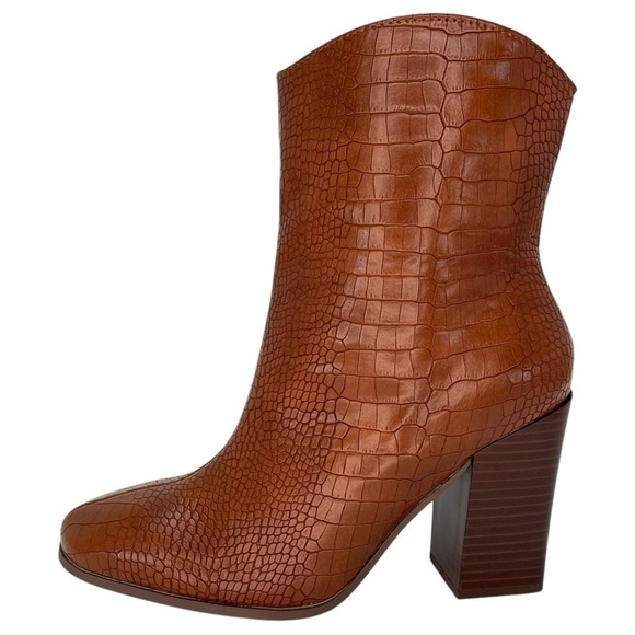 Journee Collection Brekinn Brown Heeled Womens Ankle Boots Size 8.5M - Picture 4 of 10